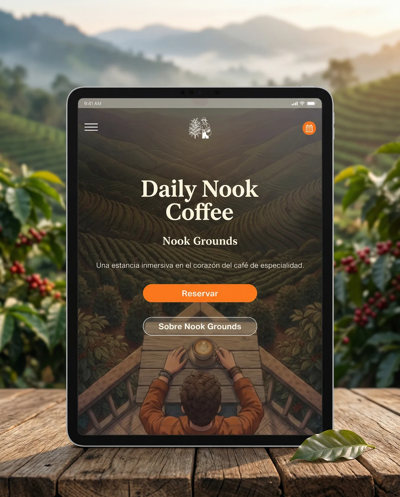 Daily Nook Coffee — vista tablet